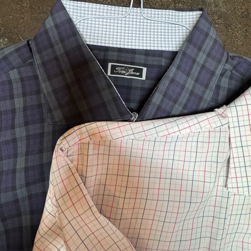 Tom James Set of 4 Custom Dress Shirt - Classic Tailoring Mens SZ L - Picture 3 of 14